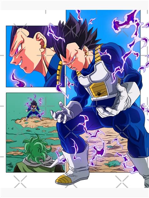 Poster « Vegeta God of Destruction manga transformation aux cheveux ...