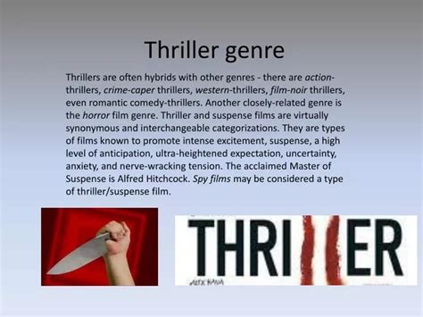 PPT - Thriller genre PowerPoint Presentation, free download - ID:6422522