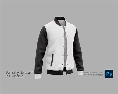 Varsity Letterman Jacket Mockup - NEATDESIGNZ