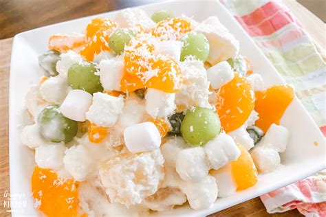 Creamy Hawaiian Fruit Salad with Marshmallows - Granny's in the Kitchen