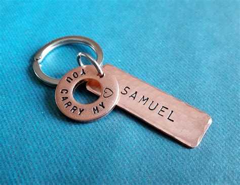 Custom Name Keychain Personalized Keychain Custom Words Name | Etsy