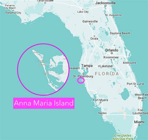 Printable Map Of Anna Maria Island Florida - Printable Word Searches