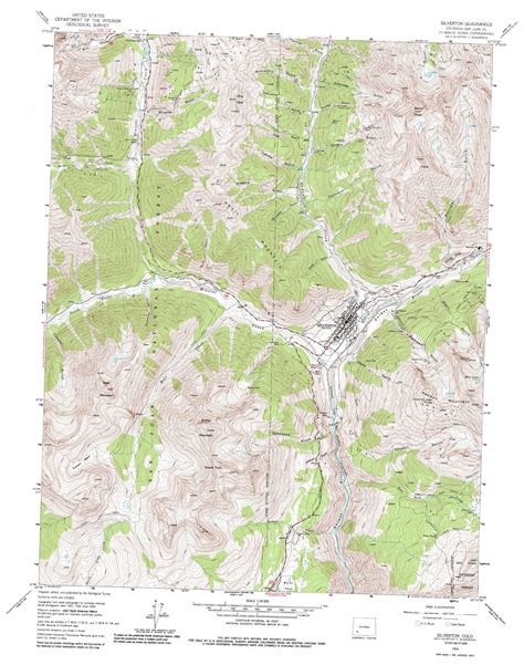 Silverton topographic map, CO - USGS Topo Quad 37107g6