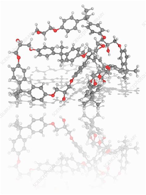 Epoxy resin polymer molecule - Stock Image - F016/9728 - Science Photo Library