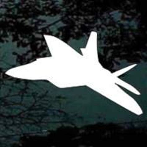 F22 Raptor Silhouette Decals Stickers - Decal Junky