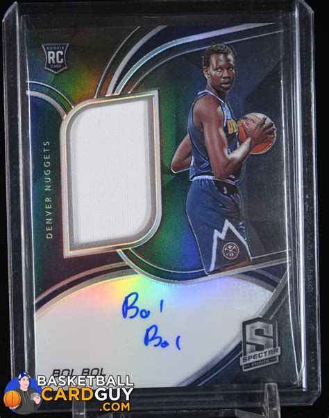 Bol Bol 2019-20 Panini Spectra #215 JSY AU #/149 – Basketball Card Guy