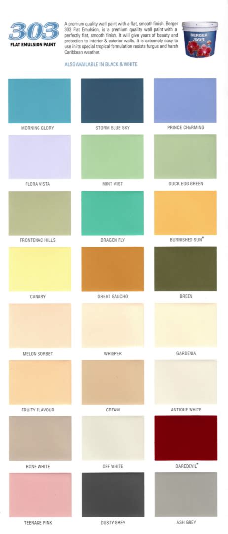 Berger Paint Colour List - Paint Color Ideas