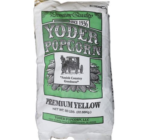 Popcorn - Yellow Yoder`s 50 lb | Walnut Creek Foods