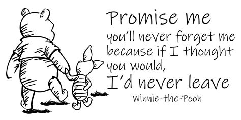 StickerDecal Inspirational Wall Art Quote | Promise Me You'll Never Forget Me Because If I ...