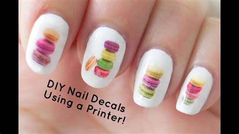 DIY Nail Art Decals Using a Printer - YouTube