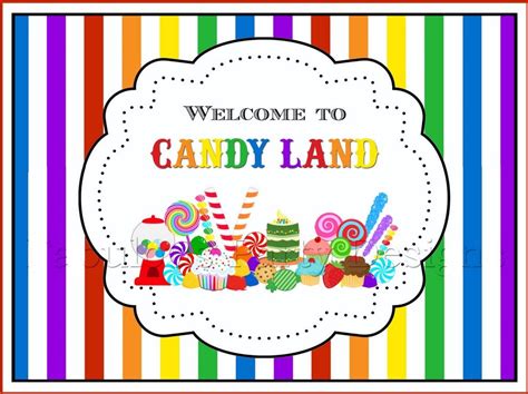 Candyland Signs Printable - Printable Word Searches