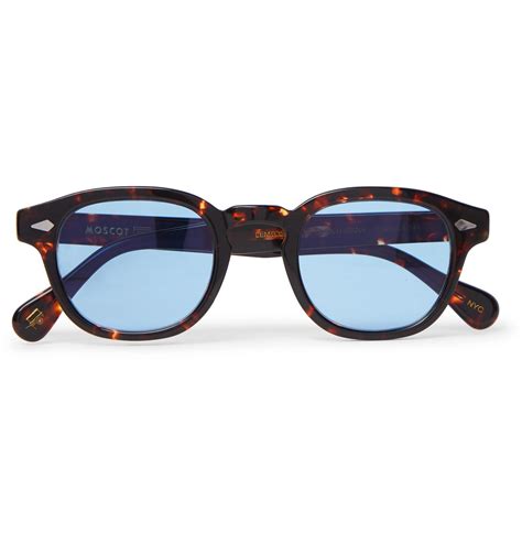 Moscot Lemtosh Round-frame Tortoiseshell Acetate Sunglasses in Brown for Men - Lyst