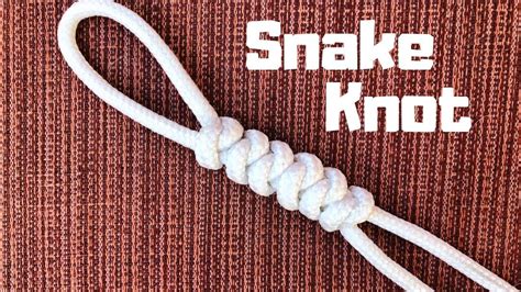 How to tie the Snake Knot (easy method) | Snake knot, Macrame knots tutorial, Knots