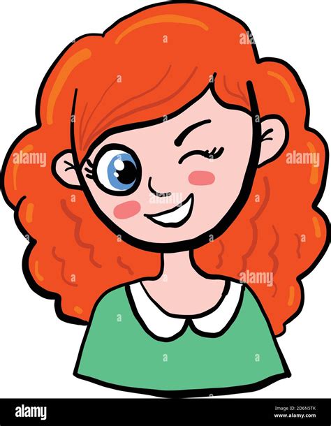 Perm long hair Stock Vector Images - Alamy