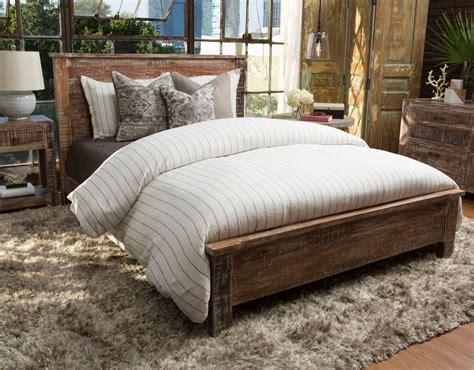 Hampton Rustic Teak Wood California King Bed Frame | Zin Home