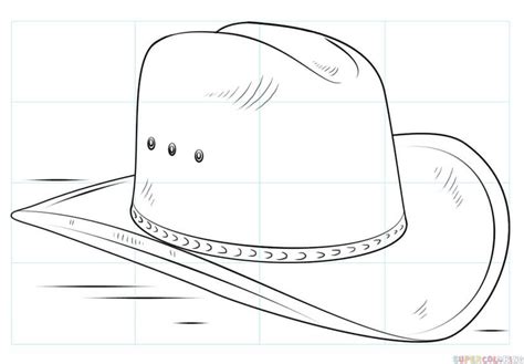 How to draw a cowboy hat | Step by step Drawing tutorials