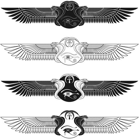 Winged sun with cobras, symbol of ancient Egypt 16202545 Vector Art at Vecteezy