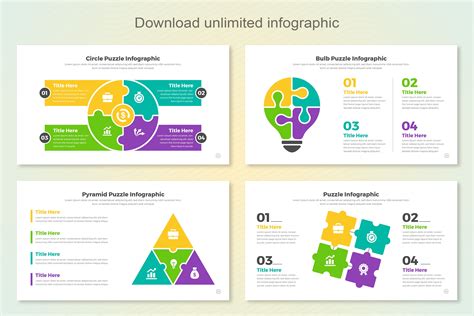 Puzzle Infographic Template - Design Cuts