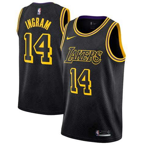 Nike Brandon Ingram Los Angeles Lakers Black Swingman Jersey - City Edition