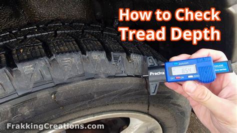 How to check tire tread depth | How to use a digital tread depth gauge - YouTube