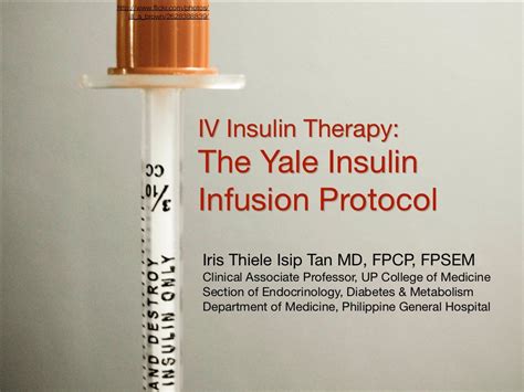 Yale Insulin Infusion Protocol