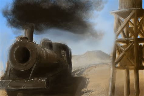 Old Western Railway, Jesse Suhr on ArtStation at https://www.artstation.com/artwork/Ogmnv Suhr ...