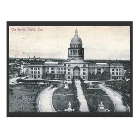 The Capitol, Austin TX 1909 Vintage Postcard | Zazzle