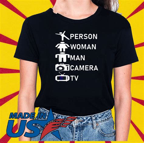 Person Woman Man Camera TV Shirt