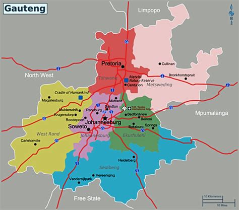 Interactive Map of Johannesburg South Africa