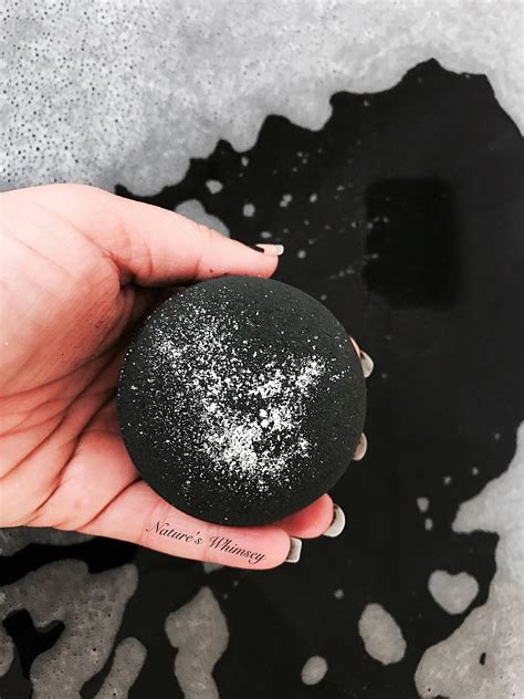 Dark Magic Bath bomb Black bath bomb black glitter lush