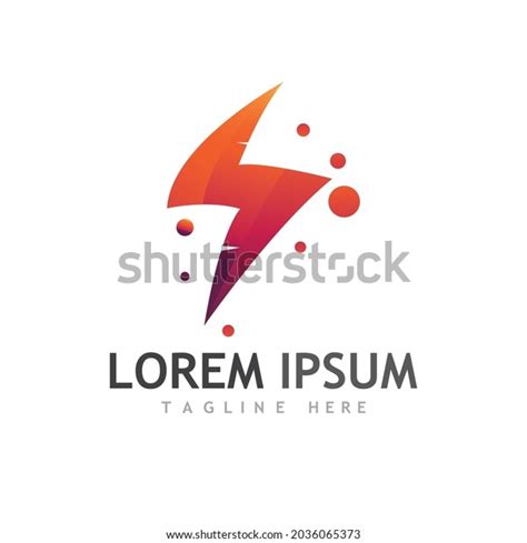 Thunder Bolt Logo Symbol Stock Vector (Royalty Free) 2036065373 | Shutterstock