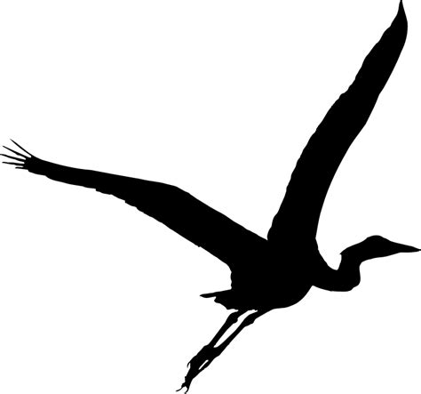 Heron Silhouette - Openclipart