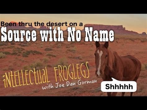 A Source with No Name - Intellectual Froglegs - YouTube