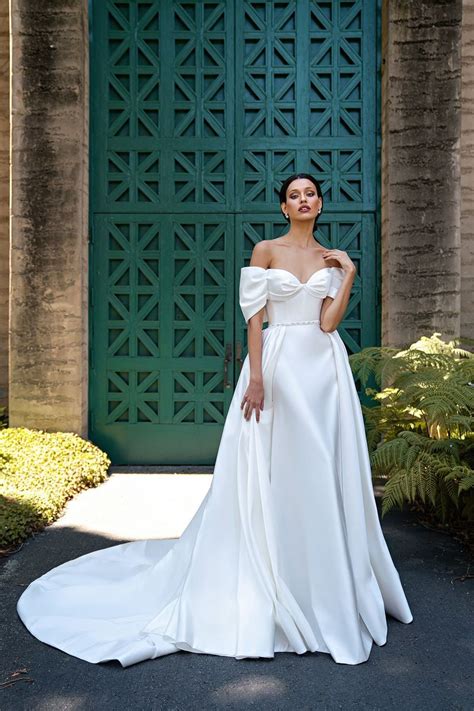 Wedding dress S-655-Odette with train Product for Sale at NY City Bride