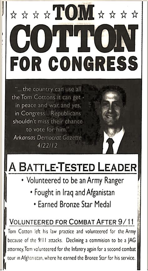 Sen. Tom Cotton campaigned on his “experience as an Army Ranger” — but he didn’t have any – The ...