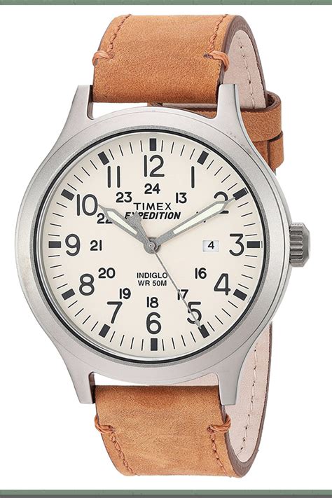 timex expedition leather strap