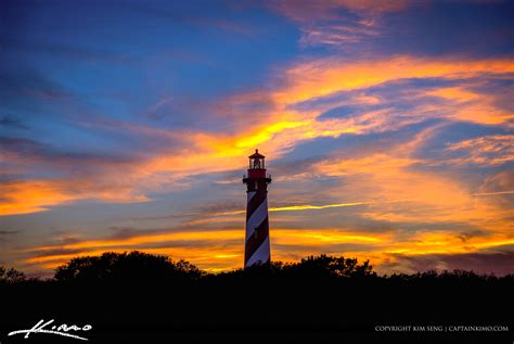 St. Augustine Lighthouse Sunset Sky – HDR Photography by Captain Kimo