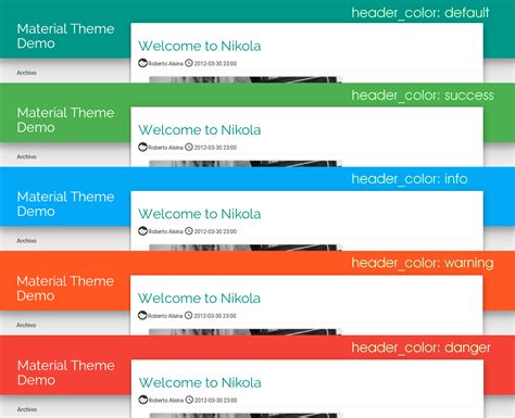 material-theme | Themes for Nikola