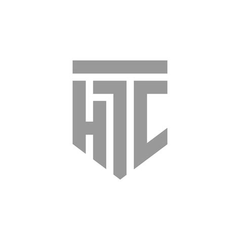 Premium Vector | Htc logo with a shield on the top