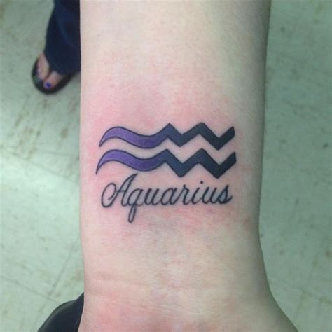 Aquarius Sign Tattoo