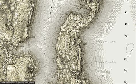 Historic Ordnance Survey Map of Isle of Raasay, 1908-1909