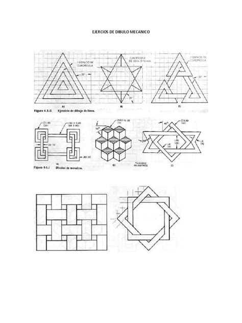 Ejercios de Dibujo Mecanico | PDF