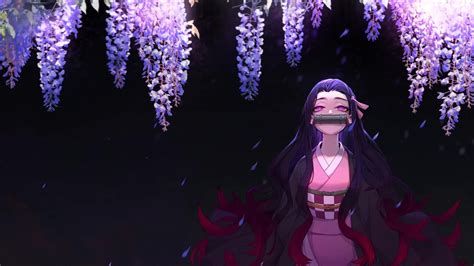 Nezuko Kamado Wisteria Kimetsu No Yaiba Live Wallpaper - MoeWalls