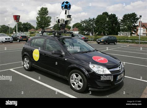 google street view camera car uk Stock Photo - Alamy