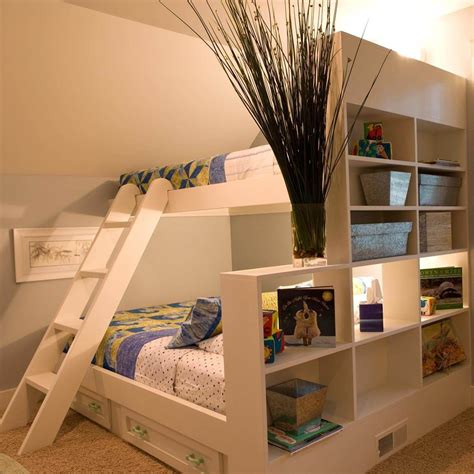 Bunk Beds with Shelves, Storage Rollouts Bunk Beds With Storage, Cool ...