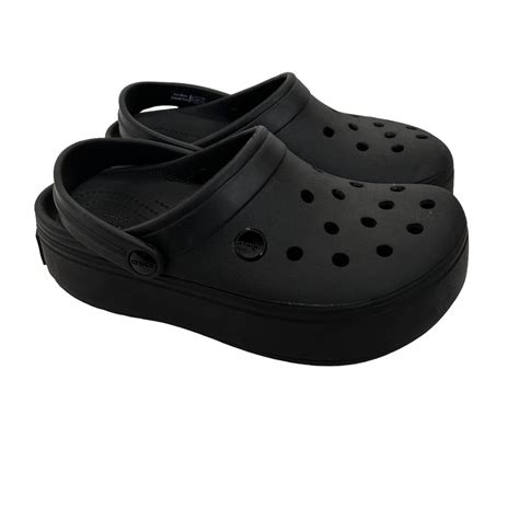 Crocs Crocs Black Platform Clogs Sz 6 | Grailed