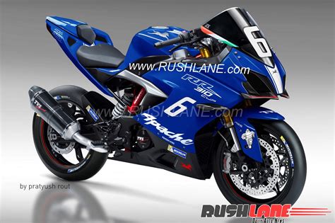 Race-spec variant of TVS Apache RR 310 rendered