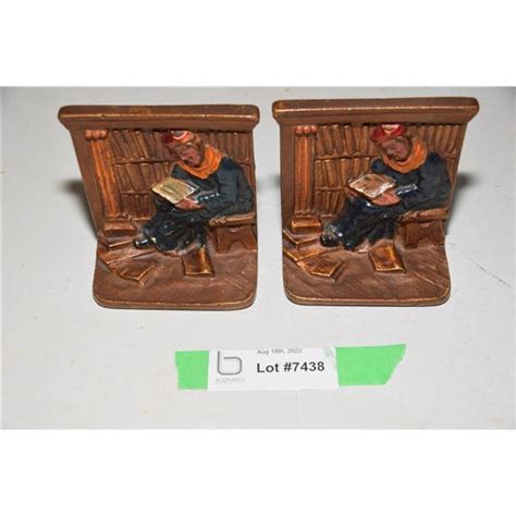 Vintage cast iron bookends