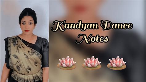 KANDYAN DANCE NOTES *ENGLISH* - YouTube