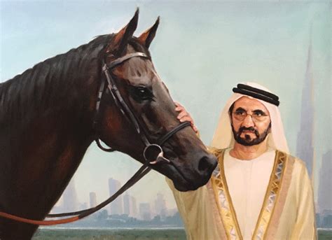 Jockey Club Presents Portrait to Sheikh Mohammed